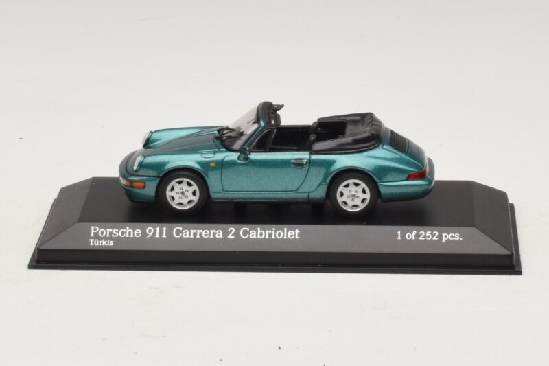 Porsche 911 964 Carrera 2 Cabriolet Turkos Minichamps 1:43 Porsche 911 964 Carrera 2 Cabriolet Turkos Minichamps 1:43 430067332 Metall
