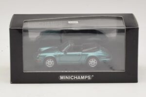 Porsche 911 964 Carrera 2 Cabriolet Turkos Minichamps 1:43 430067332 Metall — bild 4 av 4