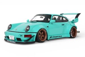 Porsche 911 964 RWB Kashiwa Blue GT Spirit 1:18 GT569 Resin — bild 2 av 2