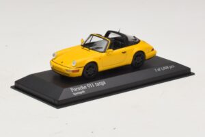 Porsche 911 964 Targa Gul Minichamps 1:43 400061367 Metall — bild 2 av 4