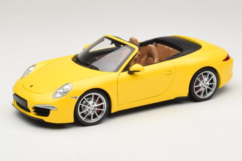 Porsche 911 991 Carrera S Cabriolet Gul Minichamps 1:18 100061031 Metall
