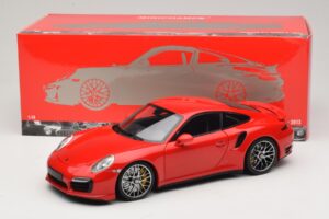 Porsche 911 991 Turbo S Röd Minichamps 1:18 110062320 Metall — bild 8 av 8