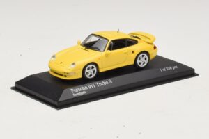 Porsche 911 993 Turbo S Gul Minichamps 1:43 430069270 Metall — bild 2 av 4