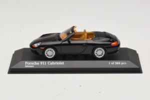 Porsche 911 996 Cabriolet Svart Metallic Minichamps 1:43 400061090 Metall