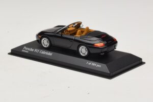 Porsche 911 996 Cabriolet Svart Metallic Minichamps 1:43 400061090 Metall — bild 3 av 4