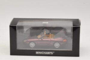 Porsche 911 996 Cabriolet Röd Metallic Minichamps 1:43 400061092 Metall — bild 4 av 4