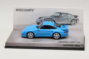 Porsche 911 996 Turbo S 3.6 Jubileumsutgåva Blå Minichamps 1:43 436069270 Metall