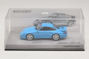 Porsche 911 996 Turbo S 3.6 Jubileumsutgåva Blå Minichamps 1:43 436069270 Metall — bild 4 av 5