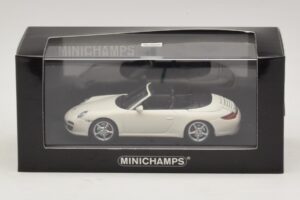 Porsche 911 997 Carrera 4S Cabriolet Vit Minichamps 1:43 400066431 Metall — bild 4 av 4