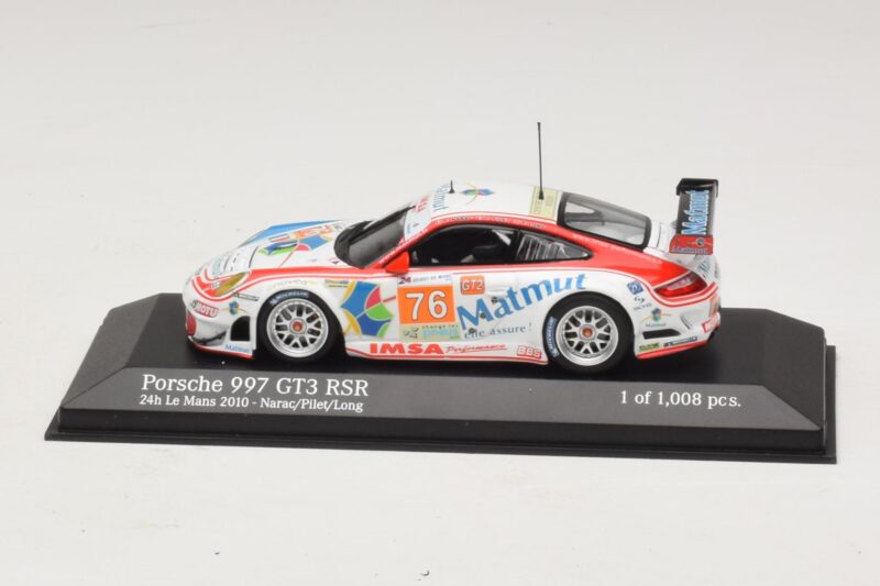 Porsche 911 997 GT3 RSR GT2 #76 R. Narac / J-K. Vernay / P. Pilet 24 Hours of Le Mans 2010 Minichamps 1:43 Porsche 911 997 GT3 RSR GT2 #76 R. Narac / J-K. Vernay / P. Pilet 24 Hours of Le Mans 2010 Minichamps 1:43 410106976 Metall