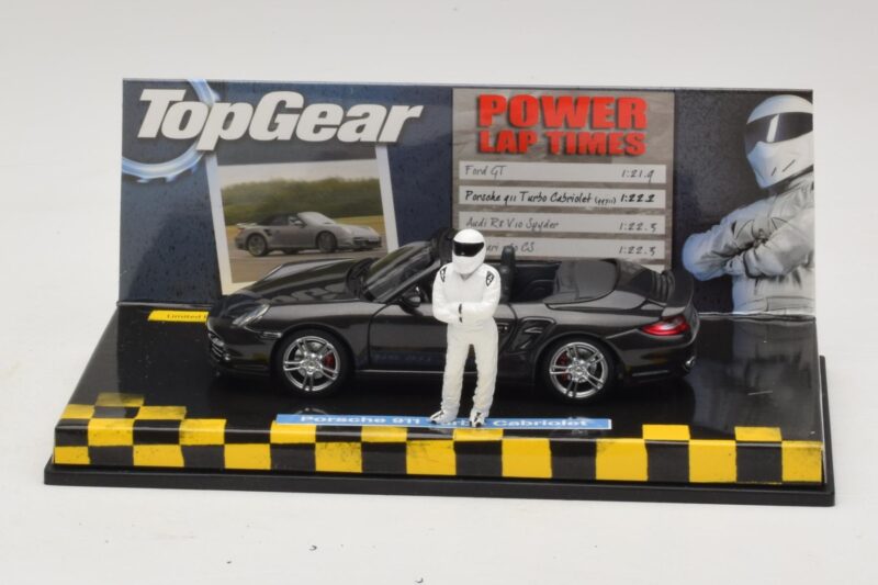 Porsche 911 997 Turbo Cabriolet Svart Top Gear Edition Minichamps 1:43 519436930 Metall