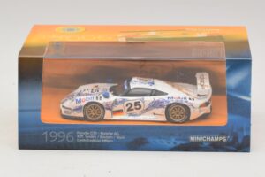 Porsche 911 GT1 #25 B. Wollek / T. Boutsen / H-J. Stuck 24 Hours of Le Mans 1996 Minichamps 1:43 403966625 Metall — bild 5 av 5