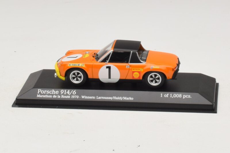 Porsche 914/6 #1 G. Larrousse / H. Marko Winners Marathon de la Route 1970 Minichamps 1:43 Porsche 914/6 #1 G. Larrousse / H. Marko Winners Marathon de la Route 1970 Minichamps 1:43 400706501 Metall