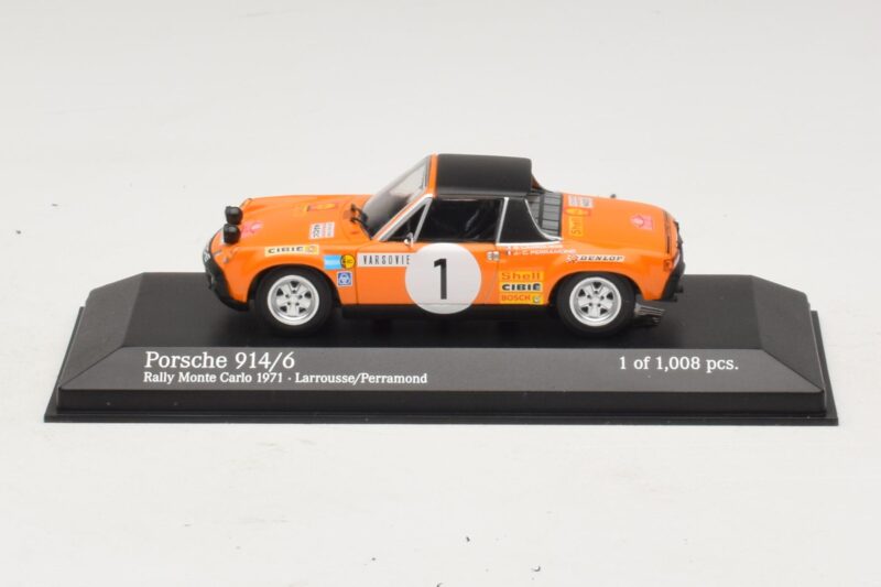 Porsche 914/6 #1 G. Larrousse / J-C. Perramond Rally Monte Carlo 1971 Minichamps 1:43 400716501 Metall