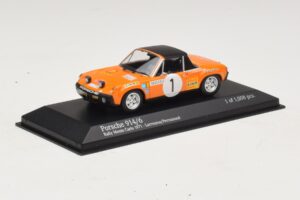 Porsche 914/6 #1 G. Larrousse / J-C. Perramond Rally Monte Carlo 1971 Minichamps 1:43 400716501 Metall — bild 2 av 4