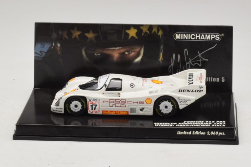 Porsche 962 PDK #17 H-J. Stuck Supercup Nurburgring 1987 Minichamps 1:43 Porsche 962 PDK #17 H-J. Stuck Supercup Nurburgring 1987 Minichamps 1:43 444876817 Metall
