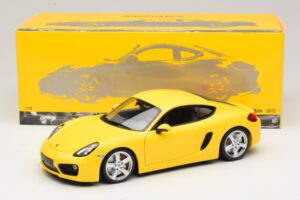 Porsche Cayman 981 Gul Minichamps 1:18 110062220 Metall — bild 8 av 8