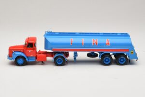 Scania L110S Tanksattelzug FINA Minichamps 1:43 499126970 Metall — bild 3 av 6