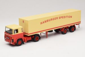 Scania LB111S Koffersattelzug Hamburger Spedition Minichamps 1:43 499123880 Metall