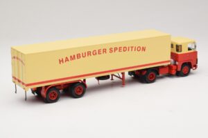 Scania LB111S Koffersattelzug Hamburger Spedition Minichamps 1:43 499123880 Metall — bild 2 av 6