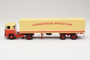 Scania LB111S Koffersattelzug Hamburger Spedition Minichamps 1:43 499123880 Metall — bild 3 av 6