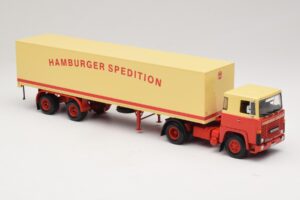 Scania LB111S Koffersattelzug Hamburger Spedition Minichamps 1:43 499123880 Metall — bild 4 av 6
