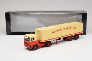 Scania LB111S Koffersattelzug Hamburger Spedition Minichamps 1:43 499123880 Metall — bild 6 av 6