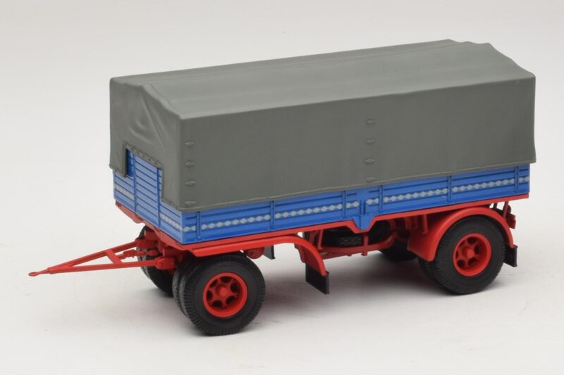 Lastbilssläp Blå Röd Minichamps 1:43 439159092 Metall