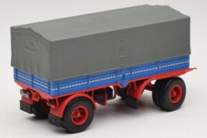 Lastbilssläp Blå Röd Minichamps 1:43 439159092 Metall — bild 2 av 6