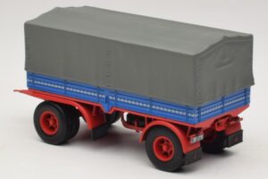 Lastbilssläp Blå Röd Minichamps 1:43 439159092 Metall — bild 5 av 6