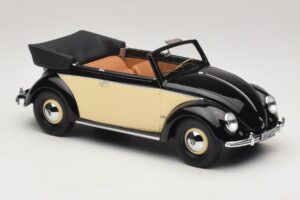 Volkswagen Beetle Cabriolet Svart Creme Minichamps 1:18 107054131 Resin — bild 4 av 6