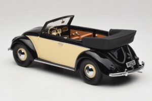 Volkswagen Beetle Cabriolet Svart Creme Minichamps 1:18 107054131 Resin — bild 5 av 6