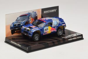 Volkswagen Race Touareg Red Bull #307 B. Saby / M. Perin Dakar Rally 2005 Minichamps 1:43 436055307 Metall — bild 2 av 5
