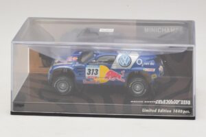 Volkswagen Race Touareg Red Bull #313 J. Kankkunen / J. Repo Dakar Rally 2005 Minichamps 1:43 436055313 Metall — bild 4 av 5