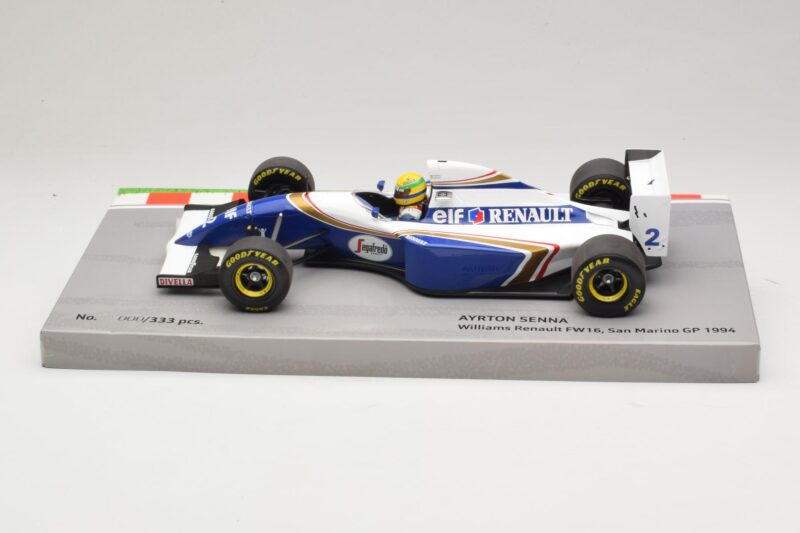 Williams FW16 Renault #2 A. Senna San Marino GP 1994 Minichamps 1:18 543941833 Metall