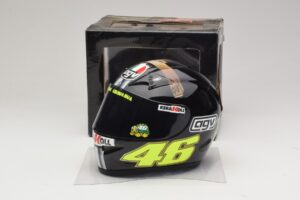 AGV Hjälm V. Rossi MotoGP Jerez Test 2007 Minichamps 1:2 327070046 Metall — bild 6 av 7