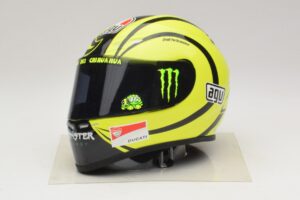AGV Hjälm V. Rossi MotoGP Valencia Test 2009 Minichamps 1:2 327100066 Metall