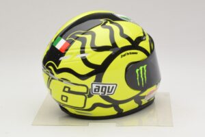 AGV Hjälm V. Rossi MotoGP Valencia Test 2009 Minichamps 1:2 327100066 Metall — bild 4 av 7