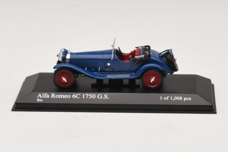 Alfa Romeo 6C 1750 G.S. Blå Minichamps 1:43 400120431 Metall