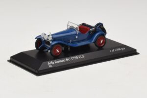 Alfa Romeo 6C 1750 G.S. Blå Minichamps 1:43 400120431 Metall — bild 2 av 5