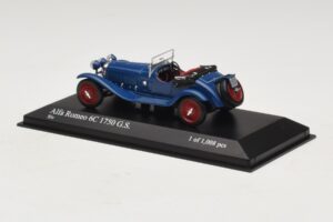 Alfa Romeo 6C 1750 G.S. Blå Minichamps 1:43 400120431 Metall — bild 3 av 5