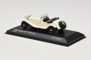Alfa Romeo 6C 1750 G.S. Vit Minichamps 1:43 400120430 Metall — bild 3 av 5