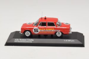 Alfa Romeo Giulia ONS Rennstreckensicherung 1973 Minichamps 1:43 400120994 Metall