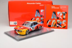BMW 3.0 CSL Art Car Alexander Calder #51 H. Poulain / S. Posey / J. Guichet 24 Hours of Le Mans 1975 Minichamps 1:18 80430150 — bild 7 av 7