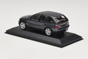 BMW X5 E53 4.4i Grå Metallic Ersättningskartong Minichamps 1:43 80420393166-R1 Metall — bild 3 av 5