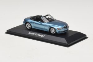 BMW Z3 Blå Maxichamps 1:43 940024331 Metall — bild 3 av 5