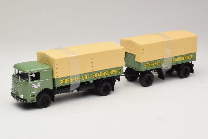 Bussing LU 11/16 Flakvagn Schenker Minichamps 1:43 499073924 Metall