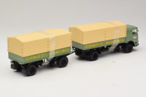 Bussing LU 11/16 Flakvagn Schenker Minichamps 1:43 499073924 Metall — bild 2 av 6