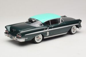 Chevrolet Bel Air Impala Coupe Mörkgrön Metallic & Grön KK-Scale 1:18 KKDC181594 Metall — bild 2 av 6