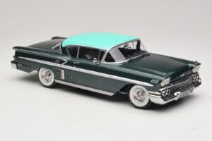 Chevrolet Bel Air Impala Coupe Mörkgrön Metallic & Grön KK-Scale 1:18 KKDC181594 Metall — bild 4 av 6